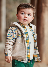 Dětský chlapecký svetr na zip MAYORAL