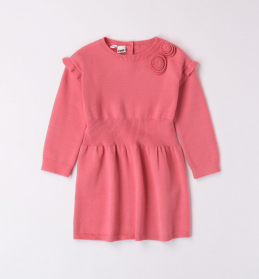 Dívčí růžové Tricotové šaty IDO