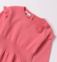 náhled Dívčí růžové Tricotové šaty IDO