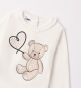 náhled Dívčí krémové tričko s medvídkem IDO