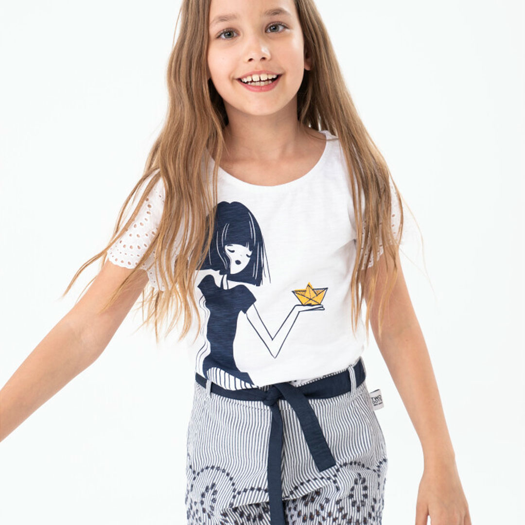 Dívčí tričko s potiskem BOBOLI