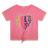 detail Dívčí tričko - logo Billieblush a srdce jsou vyrobeny z vícebarevných flitrů BILLIEBLUSH